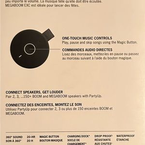 MegaBoom Ultimate Ears EXC Waterproof Speaker